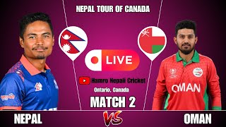 Nepal vs Oman Live Match [upl. by Dlanger]