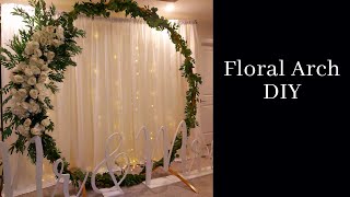 DIY Floral backdrop  Wedding Backdrop DIY [upl. by Nassah]