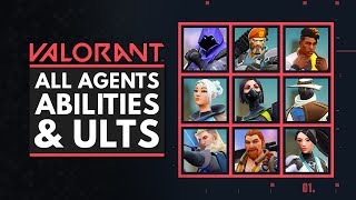 VALORANT  All Characters Abilities amp Ultimates [upl. by Tucker417]