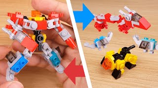 How to build LEGO brick mini animals combiner mech  Wild DLB2 [upl. by Oilicec]