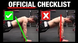 The Official PushUp Checklist AVOID MISTAKES [upl. by Enoch547]