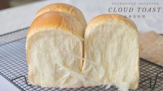 Cloud Toast Sourdough Shokupan  云朵生吐司  Sourlotti [upl. by Mirna]