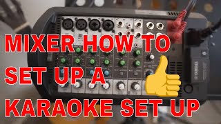 YAMAHA STAGEPAS 400BT MIXER HOW TO SET UP AS A KARAOKE SET UP [upl. by Ploch]