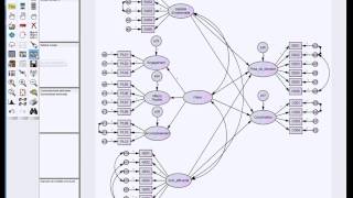 Test dun Modèle Structurel Structural Model Fit  AMOS [upl. by Mezoff]