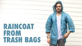 Raincoat from Plastic Bags easy DIY [upl. by Stempien]