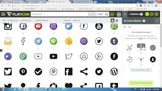 how to download social icon free  flaticon vector icon use [upl. by Eanahs]