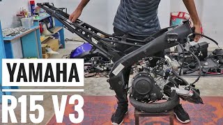 Rebuild Timelapse  Yamaha R15 V3 [upl. by Ingar]