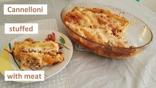 Cannelloni stuffed with meat  Kaneloni sa mlevenim mesom [upl. by Howzell86]