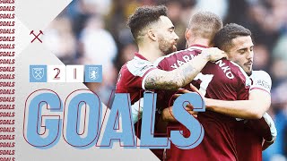 GOALS  WEST HAM UNITED 21 ASTON VILLA [upl. by Aivatal]