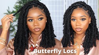 DISTRESSED BUTTERFLY LOCS TUTORIAL 🦋 NEW METHOD  Protective Style  Janet Collection Nala Tress [upl. by Emmery649]