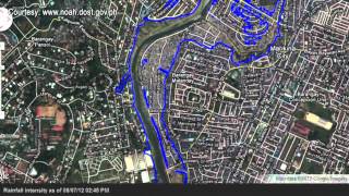 Flood Map Marikina River [upl. by Oderf]