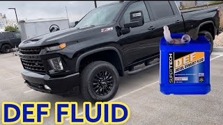 2022 Silverado 3500hd Duramax DEF Fluid [upl. by Levin]