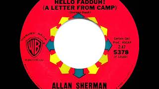 1963 HITS ARCHIVE Hello Mudduh Hello Fadduh  Allan Sherman a 1 record [upl. by Myk]