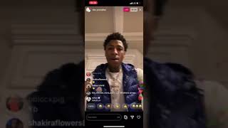 NBA YOUNGBOY goes off on Kodak on Instagram live [upl. by Bertila]