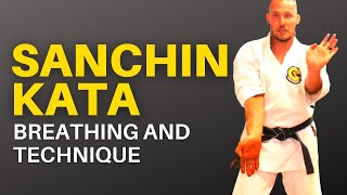 Goju Ryu Sanchin Kata Sequence Technical Detail and Breathing [upl. by Bohaty559]