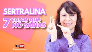 Sertralina II 7 cosas que no sabías II Fannypsiquiatra [upl. by Astto]