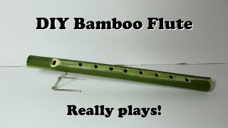 DIY Bamboo Flute Simple and free [upl. by Dena]