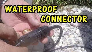 HOW TO WIRE a WATERPROOF CONNECTOR IP68  WEATHERPROOF CONNECTOR [upl. by Barbaraanne]