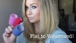 Volumized Hair using Velcro Rollers [upl. by Thapa]