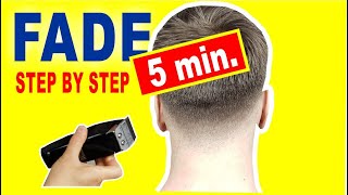 Perfect Fade in 5 Minutes  How to Cut Mens Hair [upl. by Nujra678]