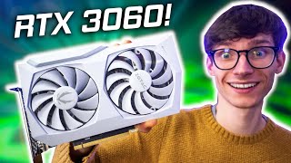 Zotac RTX 3060 AMP White Edition Review amp Cyberpunk Benchmarks [upl. by Sinylg323]