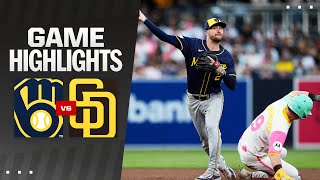 Brewers vs Padres Game Highlights 62124  MLB Highlights [upl. by Rihaz]