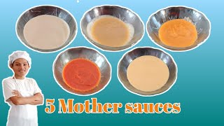 5 Mother sauces • Herbert Bracero [upl. by Raquela]