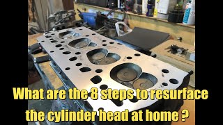 How To Resurface Cylinder Head at home DIY [upl. by Nevaeh]