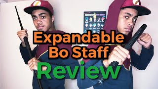 Retractable Self Defense Bo Staff Review  Weapon Logs [upl. by Einwahs]