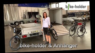 Fahrradträger für Anhänger  Fahrradtransport im Anhänger mit bikeholder [upl. by Veron500]