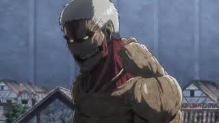 Eren vs Reiner Armoured Titan Round 2 Full Fight  Attack on Titan Season 3 Part 2 [upl. by Haida]