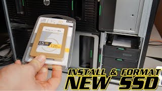 HOW TO INSTALL AND FORMAT A NEW SSD WINDOWS [upl. by Ramor]