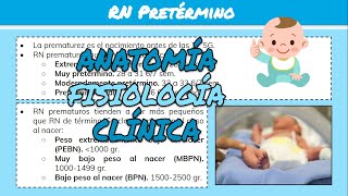 Recién Nacido Pretérmino y Postérmino  Pediatría [upl. by Ylil]