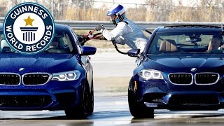 BMW set two record titles in incredible drifting event  Guinness World Records [upl. by Wahkuna744]