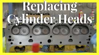 How To Install Heads On A Chevy  Rebuilding A Cylinder Head [upl. by Leckie81]