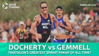 One of the greatest triathlon sprint finishes ever [upl. by Ajay]