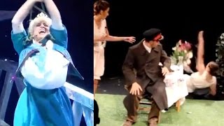 TOP 20 FUNNY THEATER FAILS STAGE FALLS amp THEATRE BLOOPERS  Theatre Fail Compilation [upl. by Pubilis871]