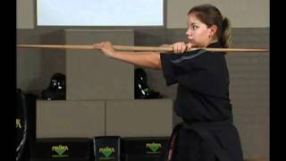 Weapons  Black Belt Training  Bo Staff Combo 2 [upl. by Ajnat]