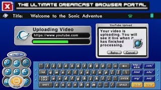 YouTube in Sega Dreamcast [upl. by Pressman]