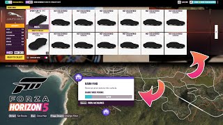 Forza Horizon 5  All 14 Barn Find Locations  FH5 Barn Find locations  All Barn finds in FH5 [upl. by Ialda]