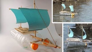 How to Make a Boat from Bottle [upl. by Halsy]