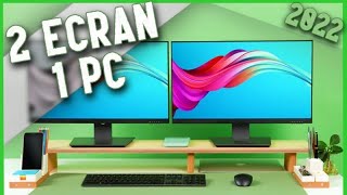 TUTO  COMMENT AVOIR DEUX ECRANS SUR UN SEUL PC [upl. by Aserehc703]