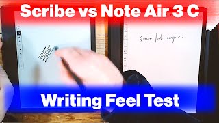 How does the Writing Experience Compare between the Kindle Scribe and the Note Air 3 C [upl. by Asilaj349]