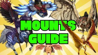 ALL FFXIV MOUNTS amp How to Get Them [upl. by Noeht]