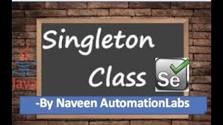 How to use Singleton Pattern in Selenium WebDriver [upl. by Cosimo]