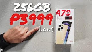 ITEL A70 UNBOXING REVIEW  TAGALOG [upl. by Koch]