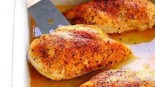 How To Make PERFECT Baked Chicken Breasts [upl. by Arreit]