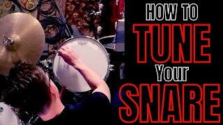 How to Tune Your SNARE Drum the RIGHT way [upl. by Dallis877]