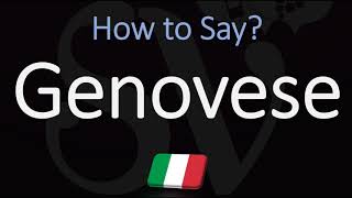 How to Pronounce Genovese CORRECTLY Meaning amp Italian Pronunciation [upl. by Ahsital]