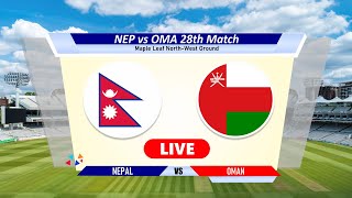 🔴Nep vs Oma Live Odi  CWC LeagueII  Nepal vs Oman Live Cricket Match Today Score amp Commentary [upl. by Icyac]